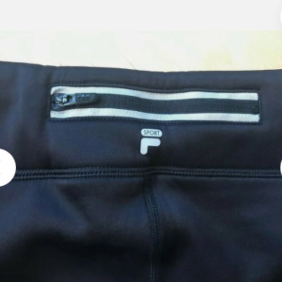 FILA Sport Black Fleece Lined Leggings  (2)  4315  NWT - Picture 7 of 9